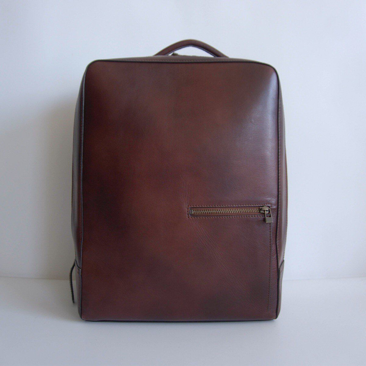 美品/マザーハウス/リュック/レザー/バックパック/赤/レッド/希少 美品】MOTHERHOUSE 【アンティーク スクエア バックパック