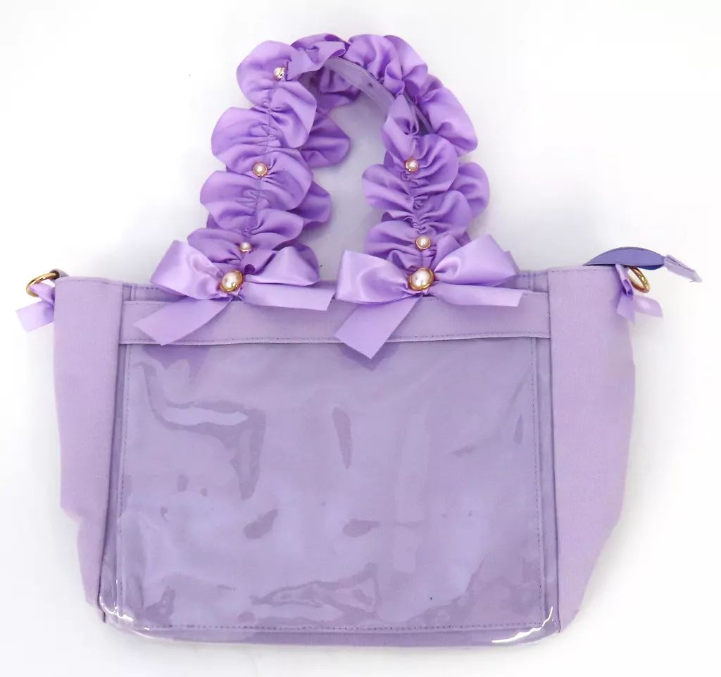 中古】バッグ ラベンダー(8周年ver.) A4 2WAYパールハンドルフリル