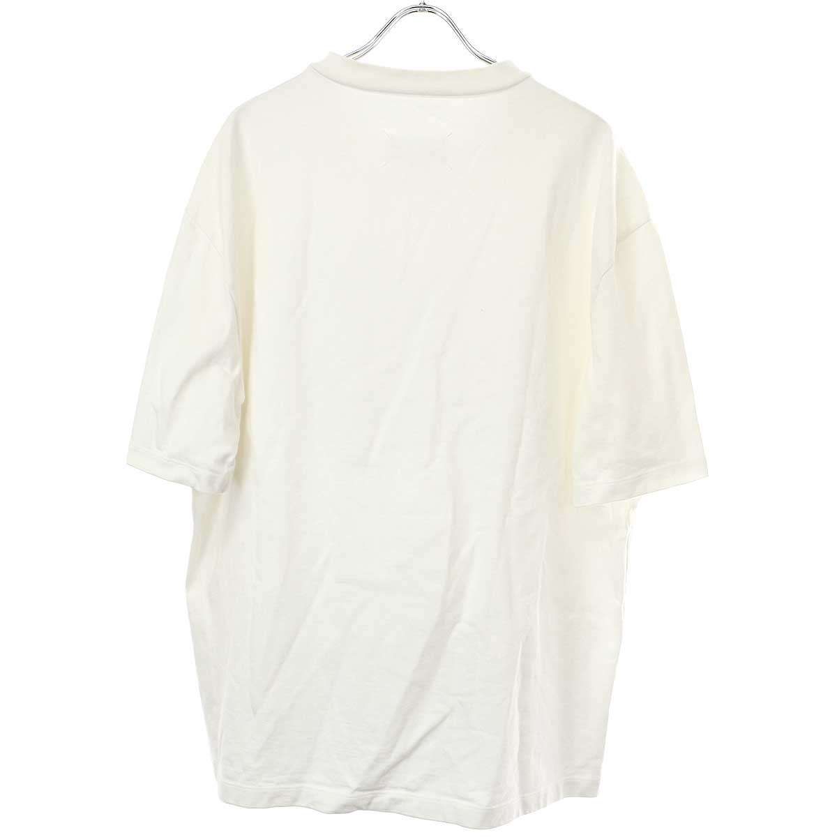 Maison Margiela10 メゾン マルジェラ 19AW モザイクインベーダーロゴ オーバーサイズTシャツ S30GC0673 S23548  ホワイト 46 - メルカリ