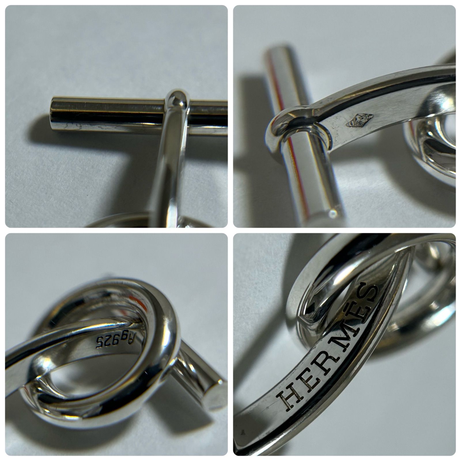 マルコ様 エルメス カフス カフリンクス ミニ シェーヌダンクル SV925