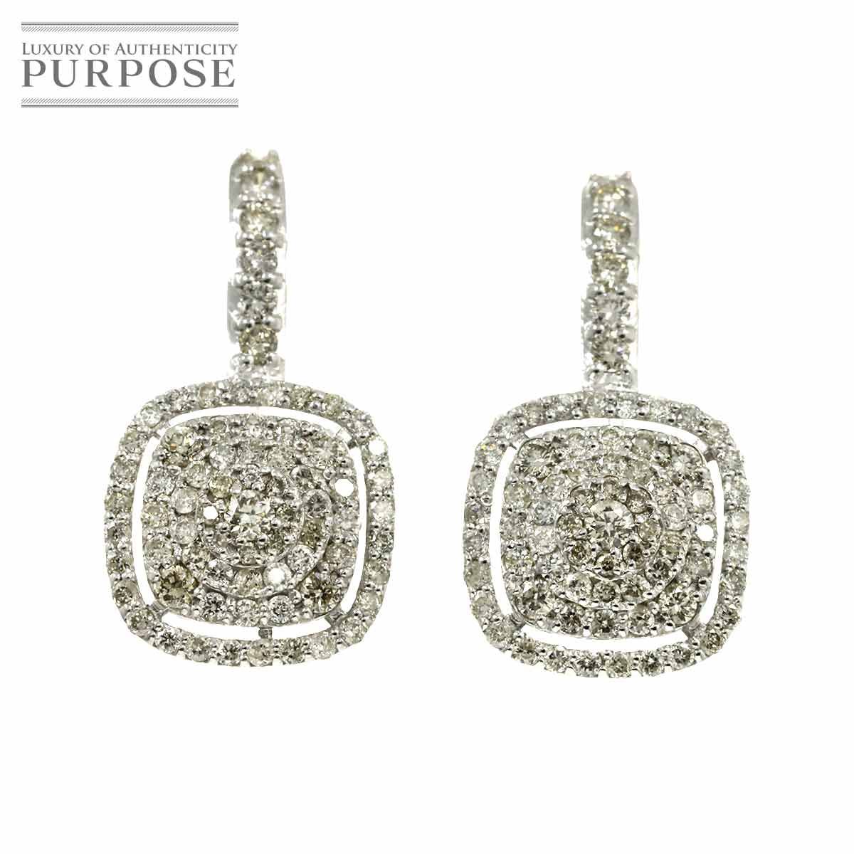 ダイヤ 0.40ct|0.40ct K18 WG ピアス ホワイトゴールド 750 Diamond Earrings Pierced 90293459