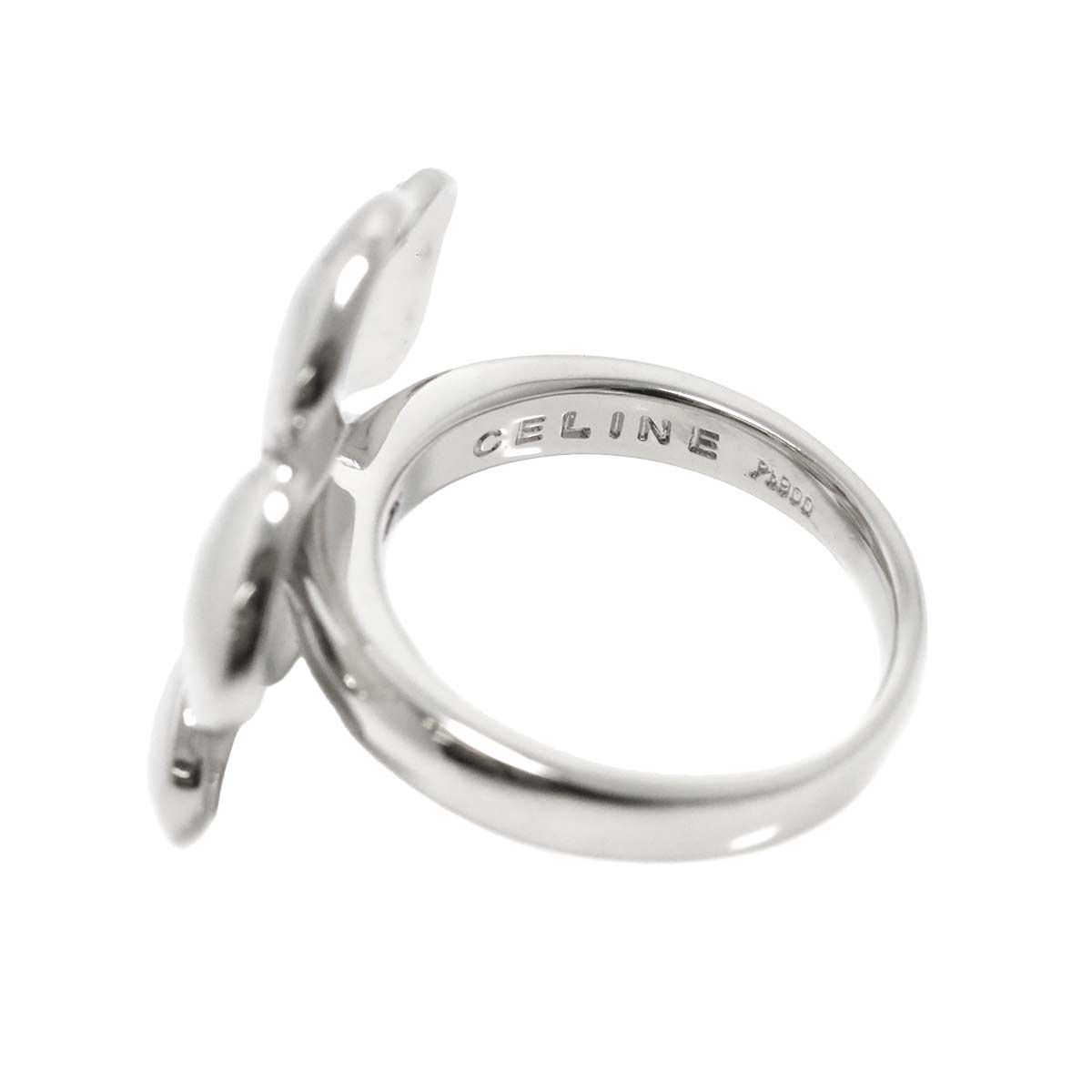 CELINE セリーヌ Pt1000 リング ルビー0.02ct 9号 希少 CELINE - セリーヌ リング ルビー 0.02ct ロゴ 9号 Pt900/K18PG の通販