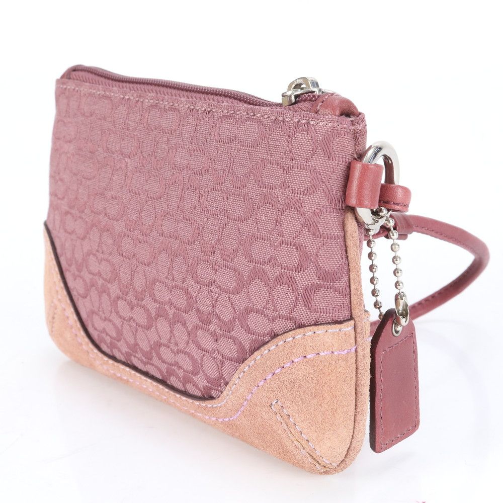 【美品】COACH＊バニティポーチ シグネチャー キャンバス レザー brandsquare_1222-1367-17000098516