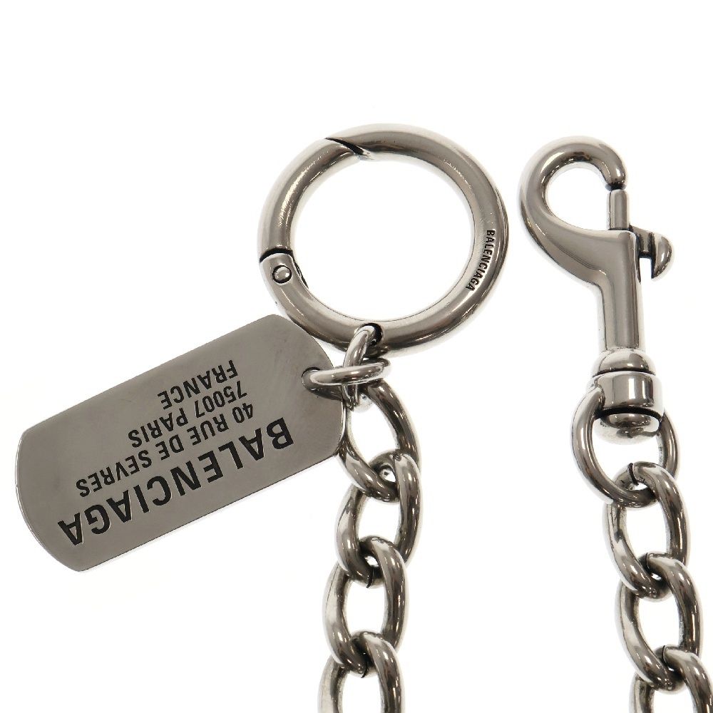 BALENCIAGA (バレンシアガ) Tags タグ付 ウォレットチェーン シルバー