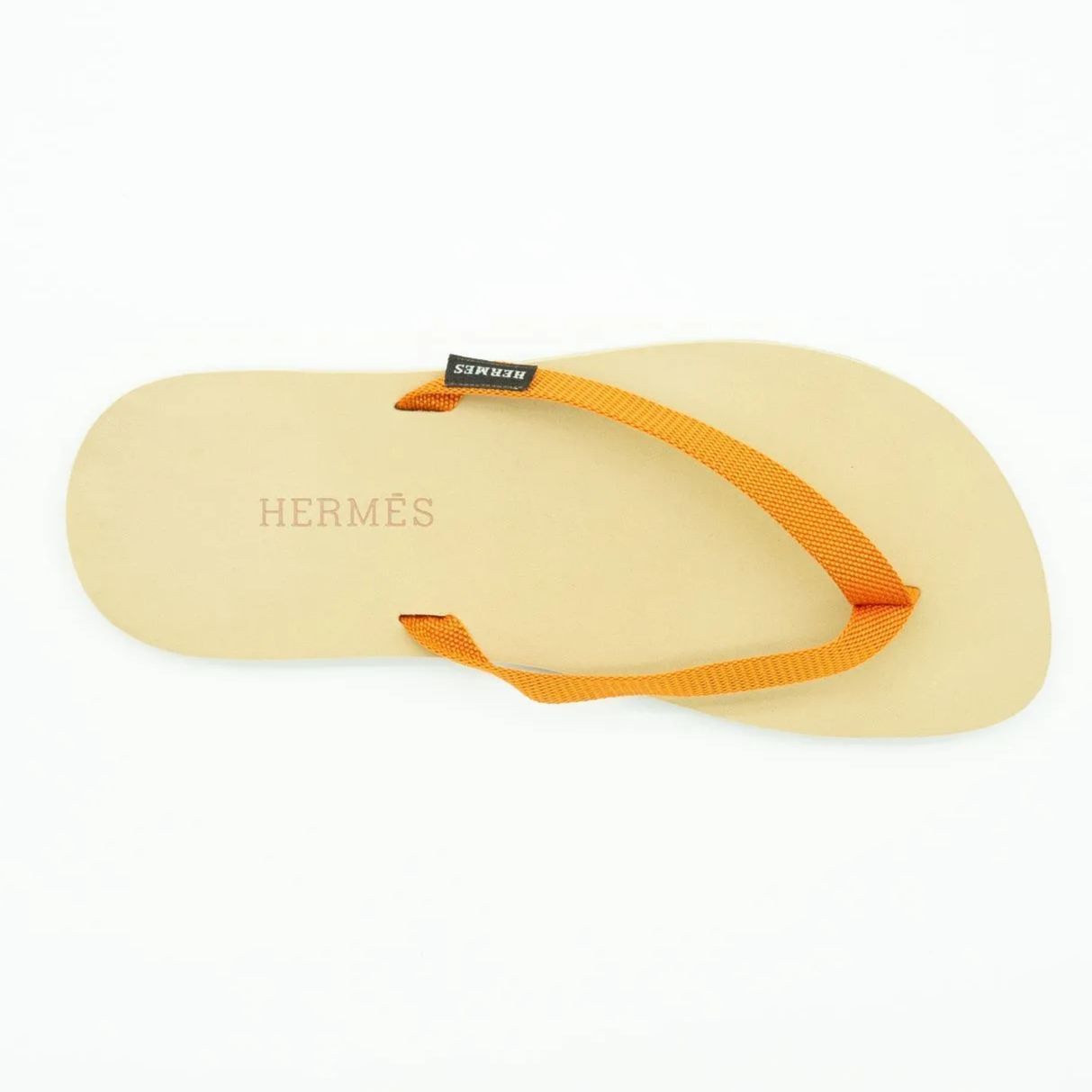 極美品】 HERMES エルメス サンダル39 1/2(26cm相当) ベージュ