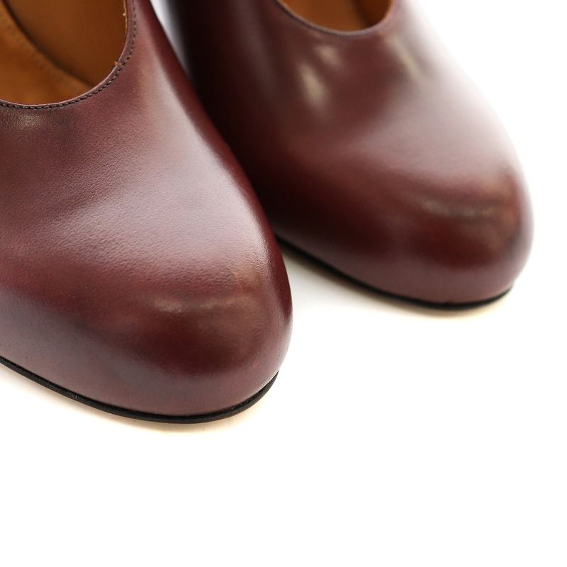 DRIES VAN NOTENチャンキーヒールパンプス ドリスヴァンノッテン DRIES VAN NOTEN チャンキーヒール レザー