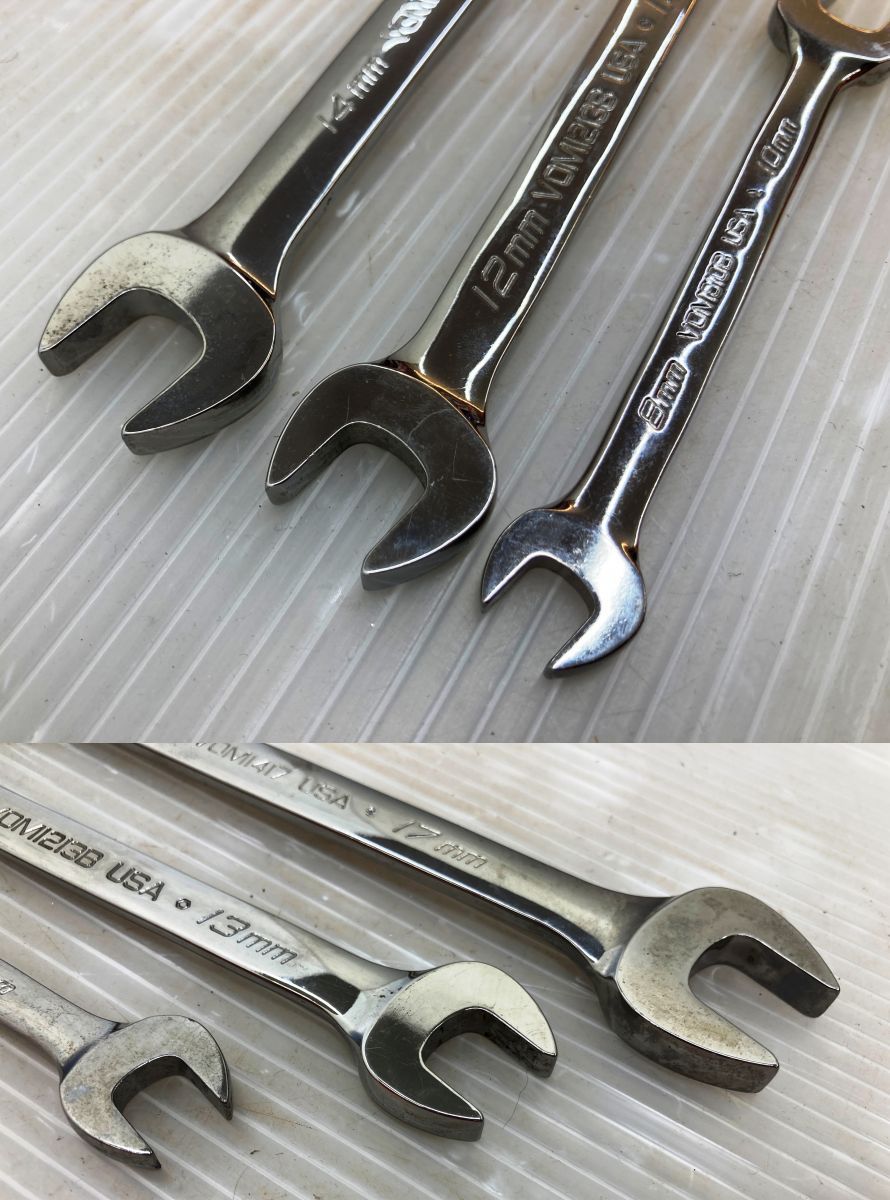 お見逃しなく！ スナップオン VOM803J 両口スパナ3本セット 学生服