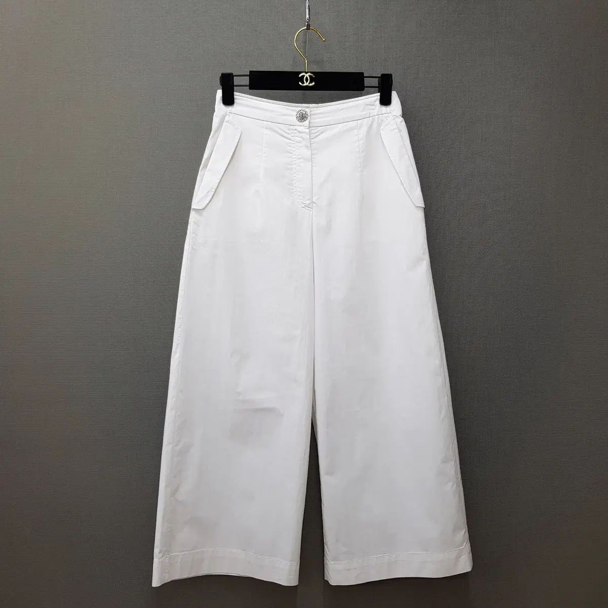 The HANDSOME MINE マイン 22SS 白 ワイド クロップド パンツ 61 ー 90 サイズ