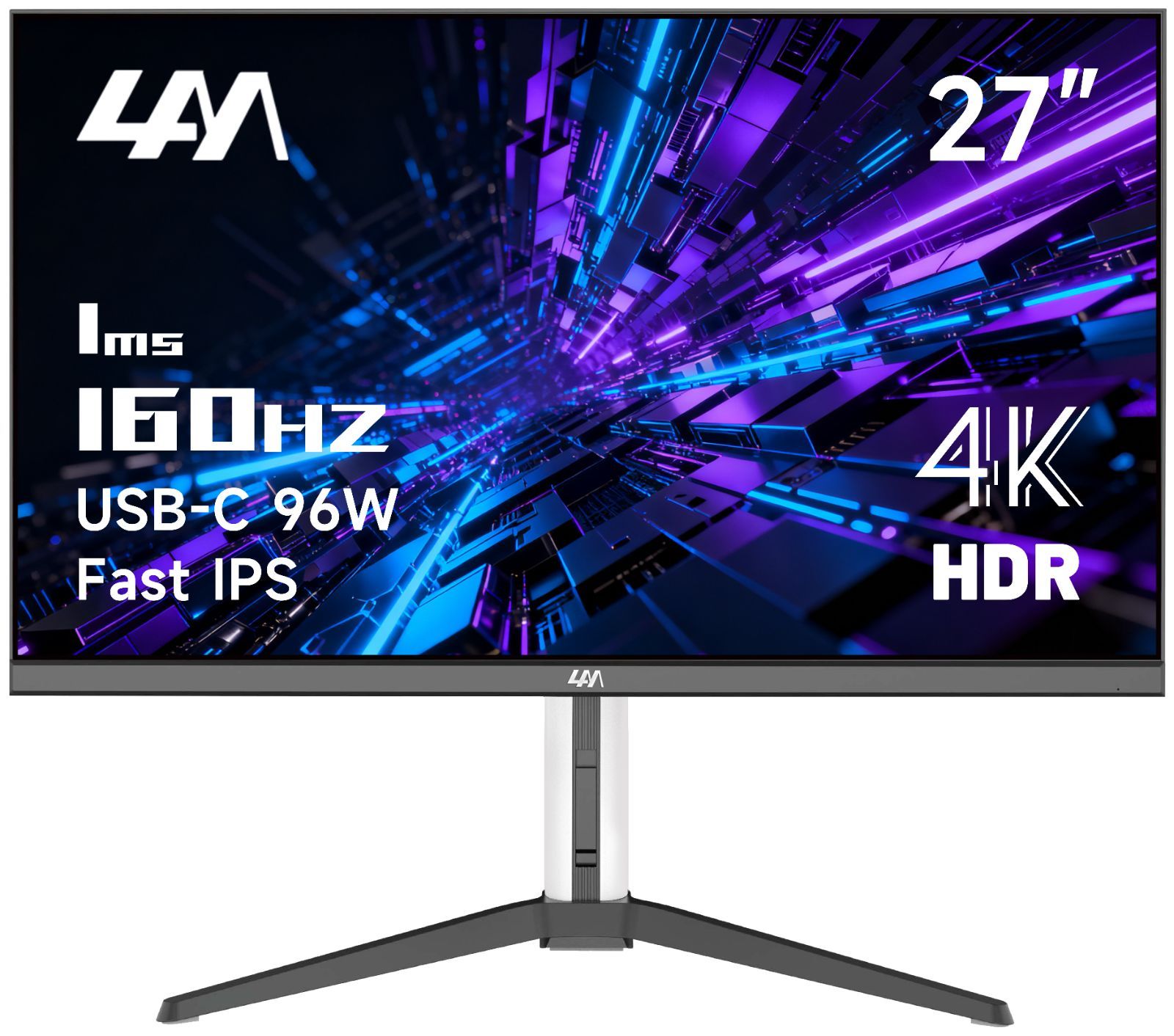 4AM 4X27U ゲーミングモニター(27インチ/4K/IPS/160Hz/1ms/PS5対応/USB