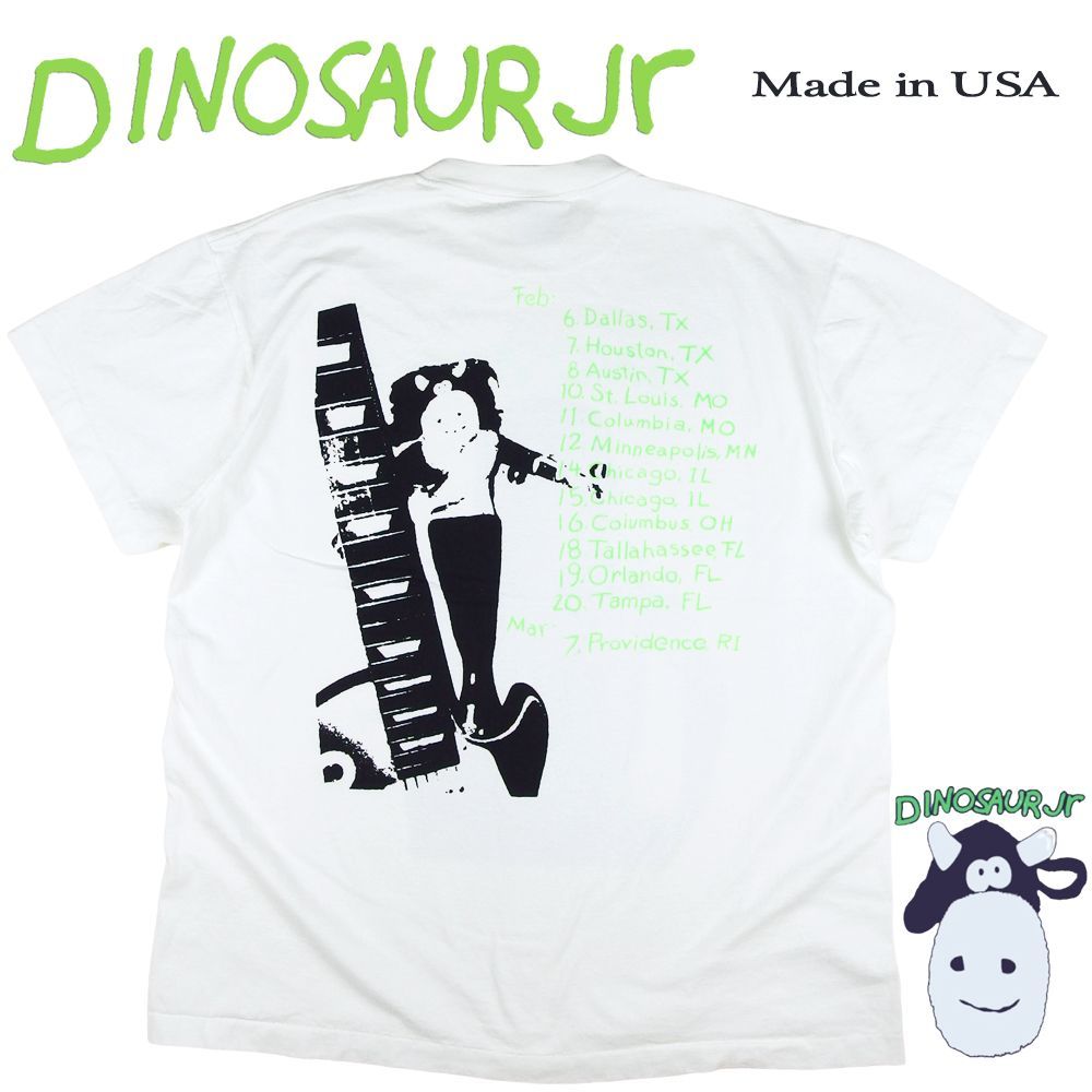 238 Dinosaur Jr ダイナソージュニア Tシャツ 美品 USA ホワイト L 