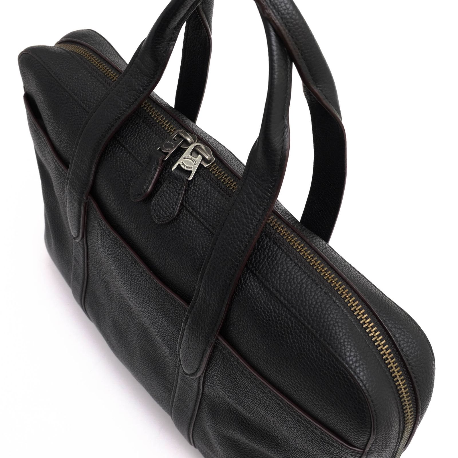 コーチ COACH バッグ ブリーフケース ビジネスバッグ 鞄 ビジネス メンズ 男性 男性用 レザー 革 本革 ブラック 黒 72318 Metropolitan Soft Brief In Refined Pebble Leather メトロポリタン ソ