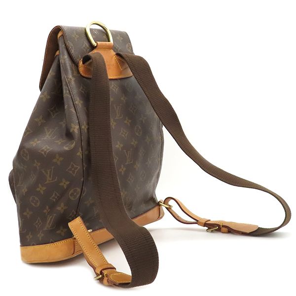 ルイヴィトン LOUIS VUITTON リュック デイパック モンスリGM モノグラムキャンバス モノグラム ゴールド金具 バックパック 茶 M51135 MI1929