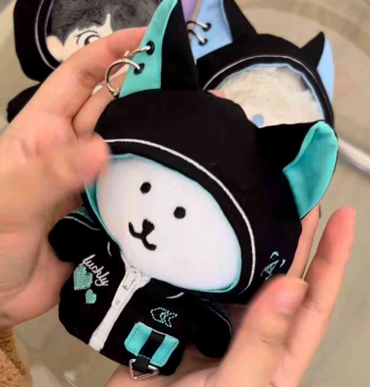 ぬい服 ちびぐるみ 10~12cm ねこ パーカー 着せ替え服