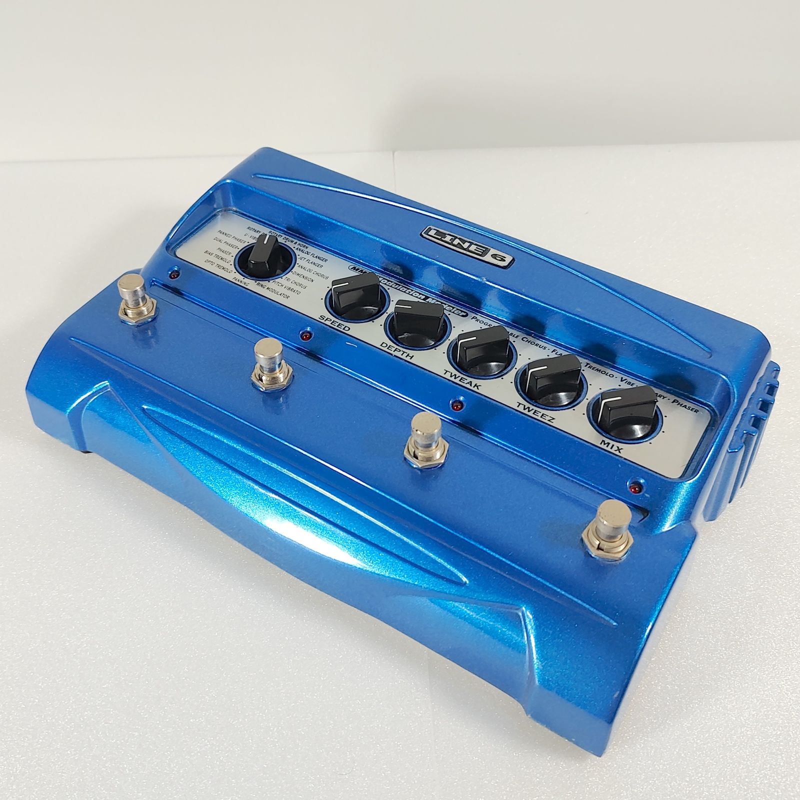 Line6 MM-4 Modulation Modeler｜モジュレーション系エフェクト16種類