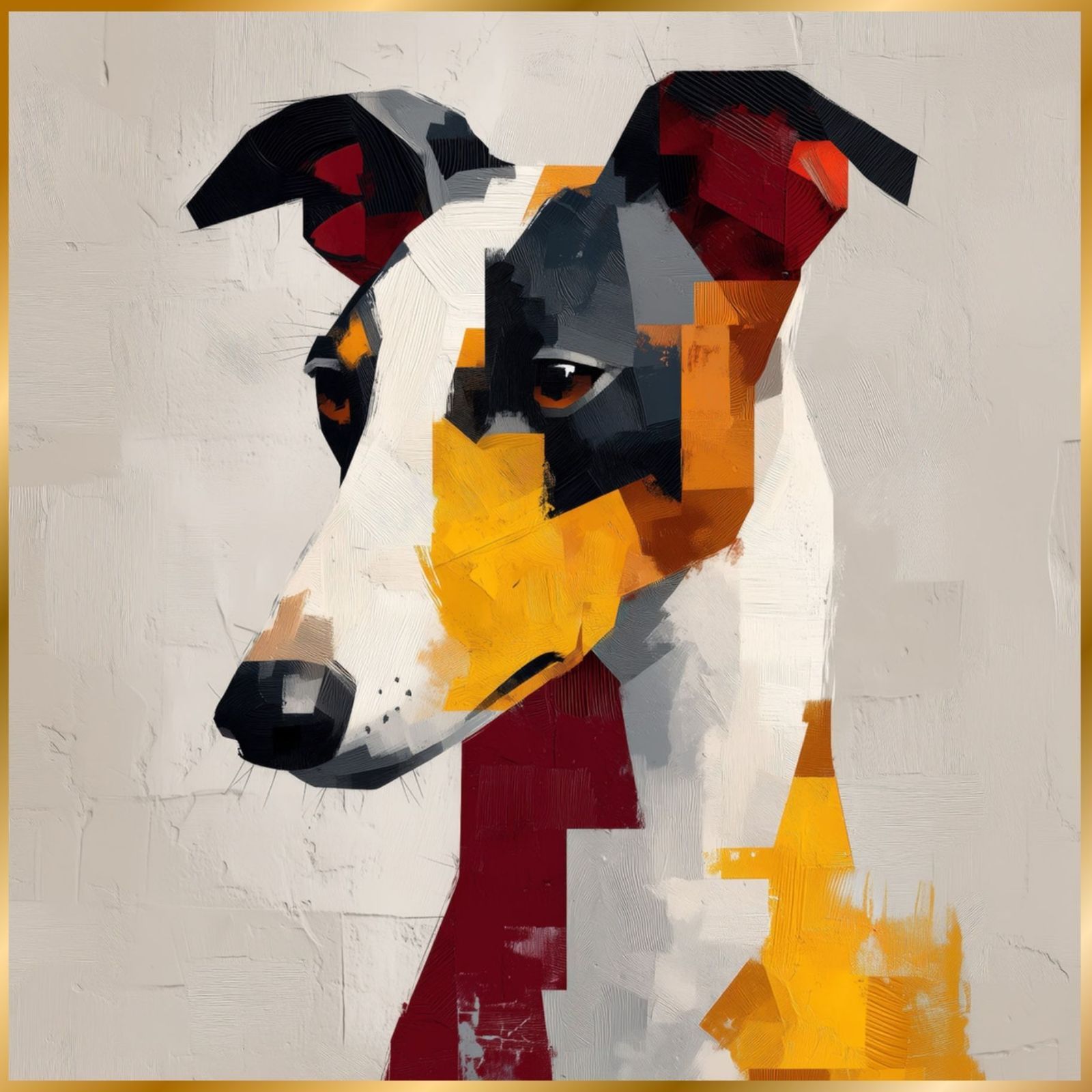 Color Symphony: Italian Greyhound Dog】イタリアングレー
