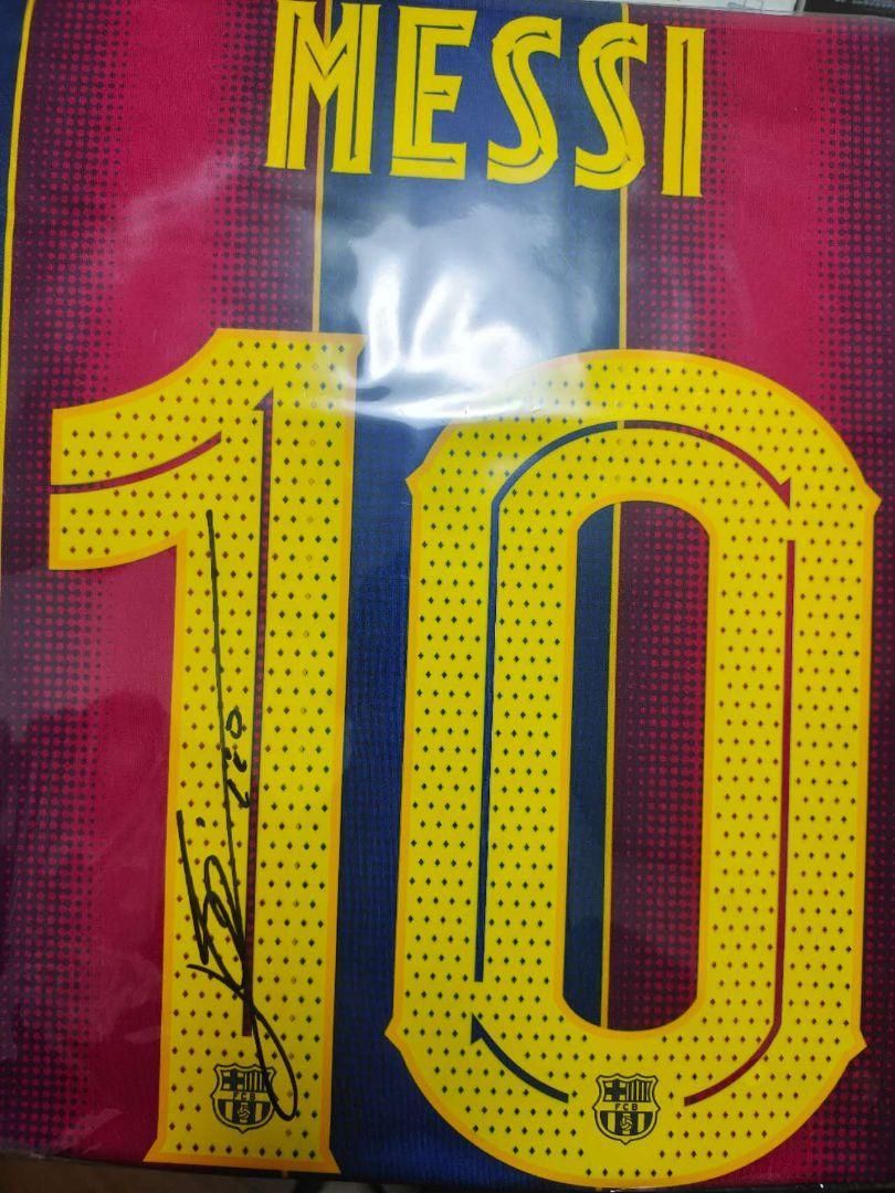 バルセロナ Icons リオネルメッシ直筆サイン入りユニフォーム 19/20