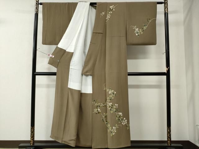 平和屋着物□本加賀友禅作家 金丸修一 訪問着 枝花文 暈