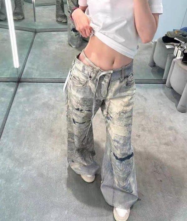 関税 み Acne Studios ミッドライズワイドレッグジーンズ ♪