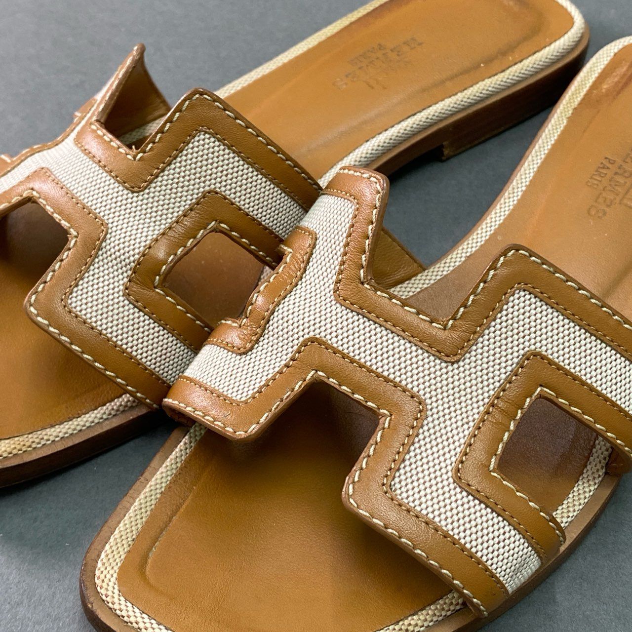 HERMES■ORAN ブラウン レディース サンダル スリッパS+級 000000157219-01-l.jpg?t=