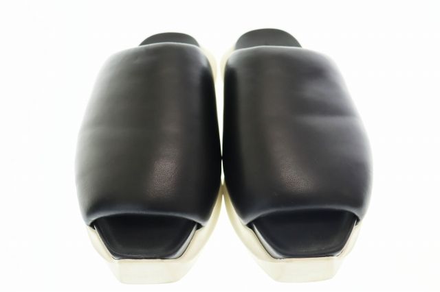 Rick Owens GETH PUFFER SLIDE 厚底スライドサンダル Black Rick Owens Geth Puffer Slides | SVD