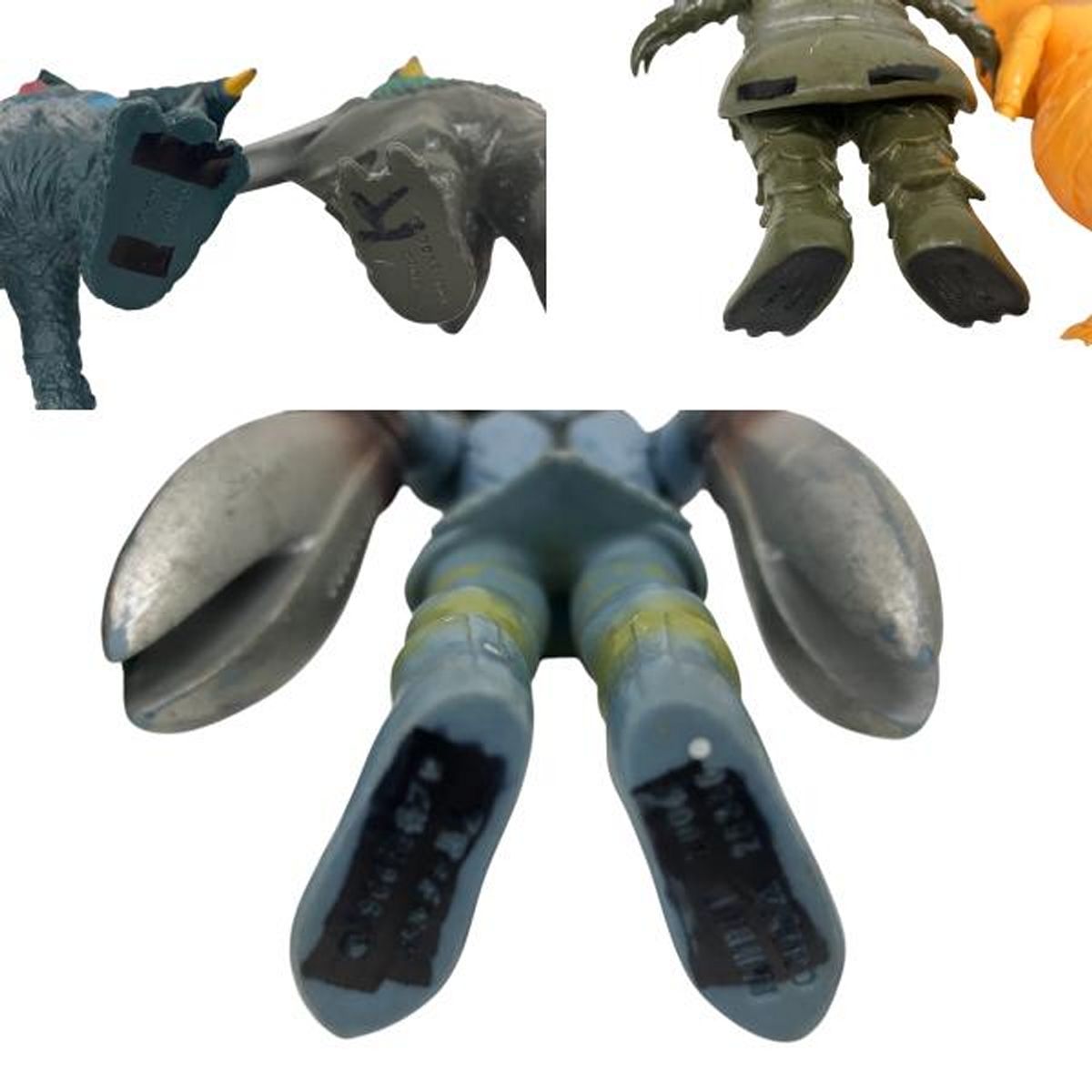 ダ31。カネゴン&カネポン。フロッキーフィギュア。ウルトラマングラフィティ。 BANDAI カネゴン ゴモラ ゼットン タイラント ほか 昭和