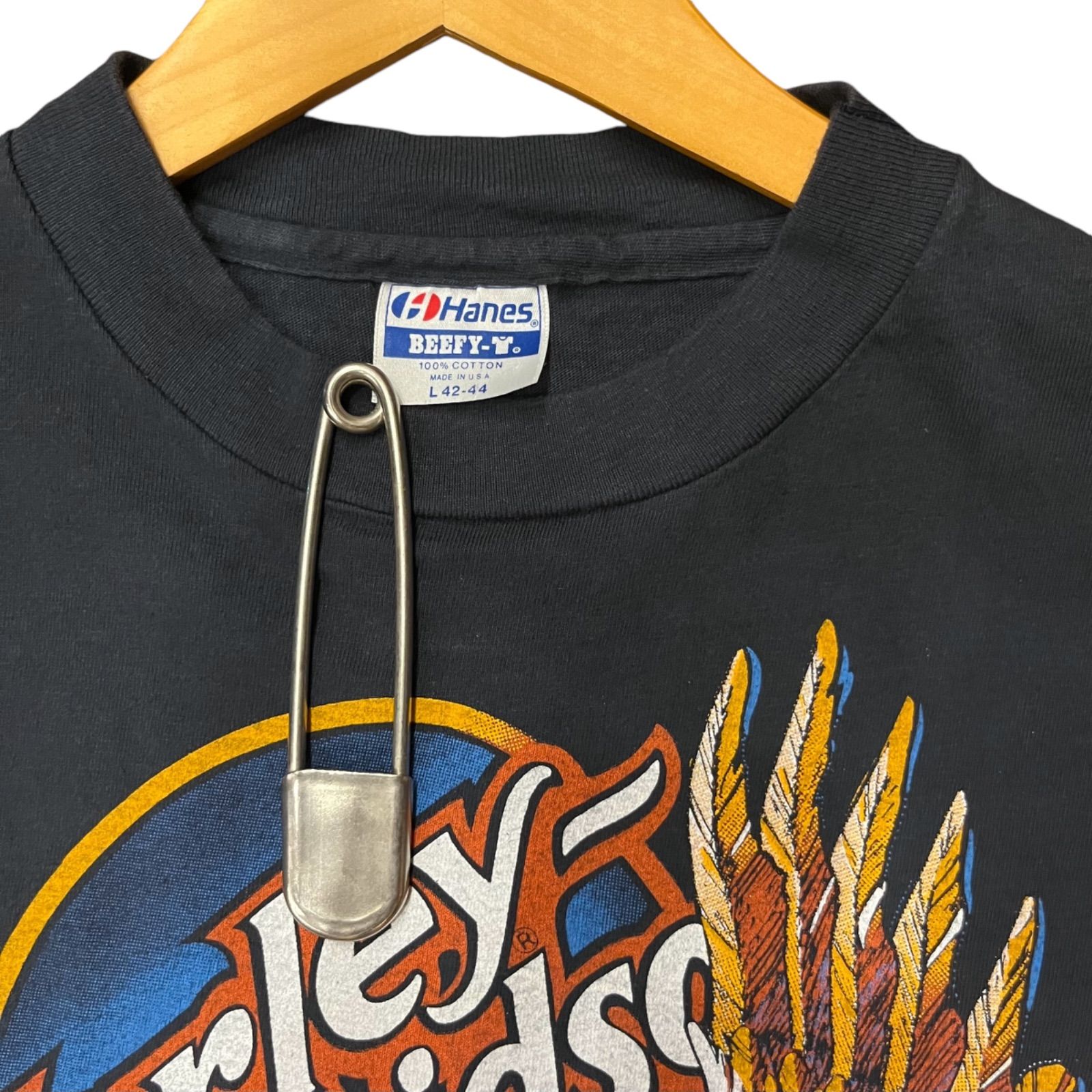 80s ビンテージ ハーレーダビッドソン 両面プリント Tシャツ Lサイズ