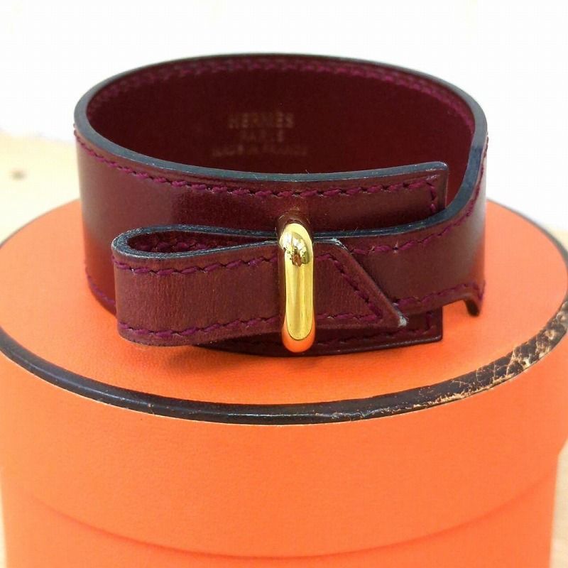 HERMES エルメス アルテミス レザー ブレスレット フランス製 - メルカリ