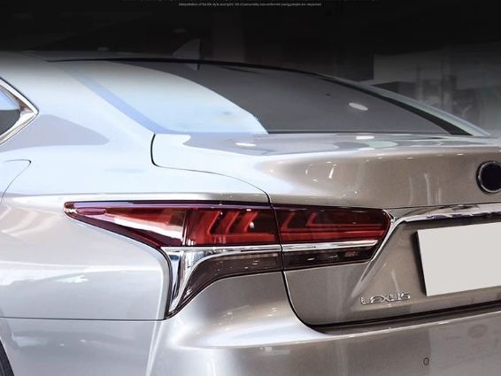 レクサスES 18-24年モデル 後部テールライトガーニッシュ 電鍍シルバー4点セット 改装飾品