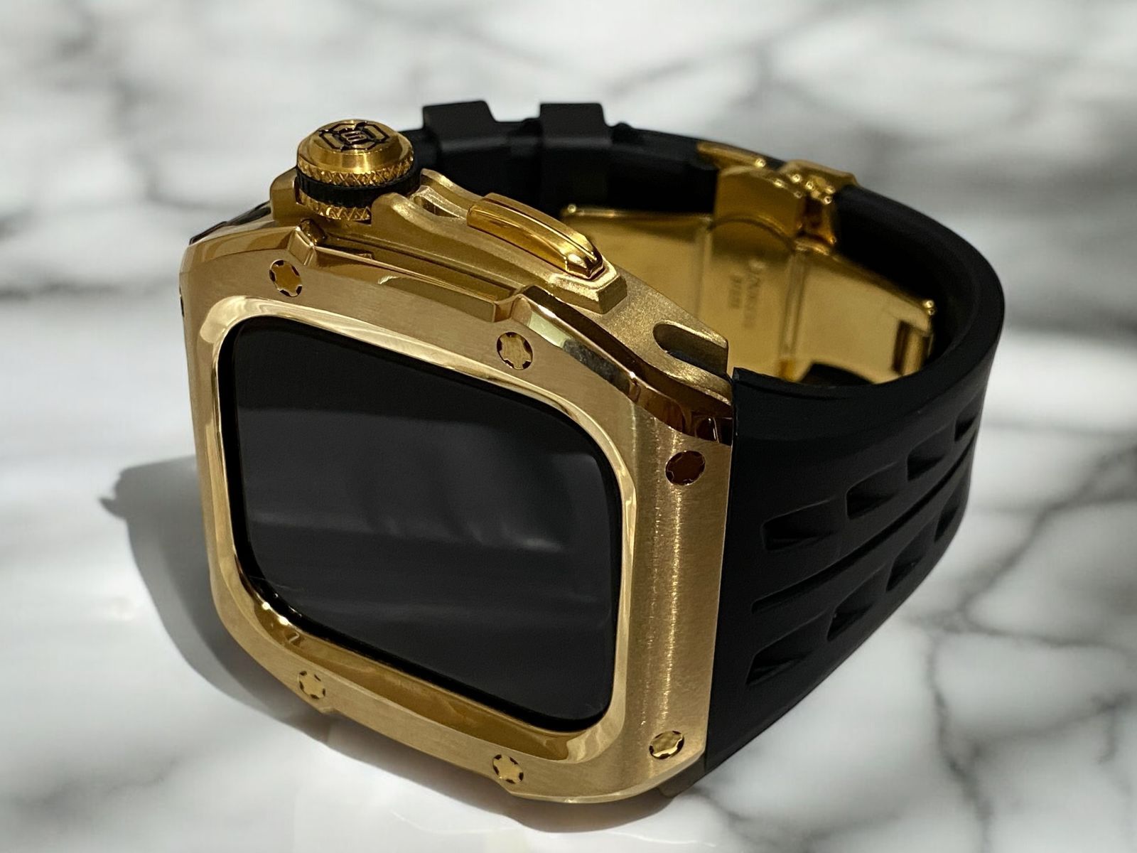 タイトル アップルウォッチカバーケースApple Watchラバーバンドベルト メタル 30