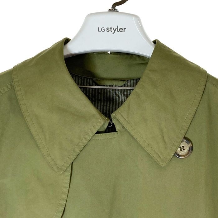 GIORGIO ARMANI ジョルジオアルマーニ ステンカラーコート カーキ