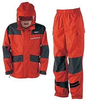 【新品・5営業日で発送】カジメイク仕事合羽KM-001オーロラレッド4LKM-001-81-4L