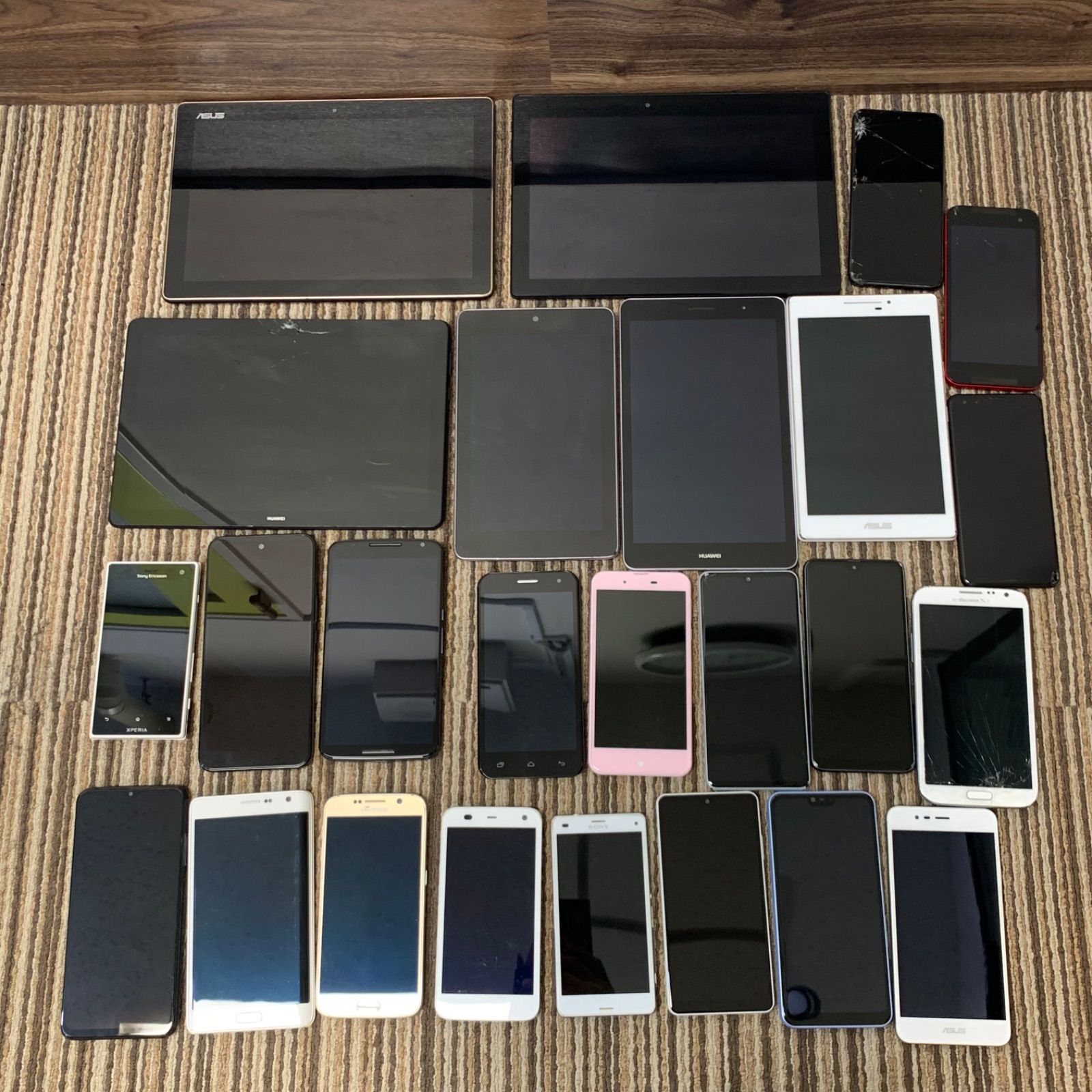 ジャンク品】携帯電話 スマホ タブレット 計24台 まとめ売り - メルカリ
