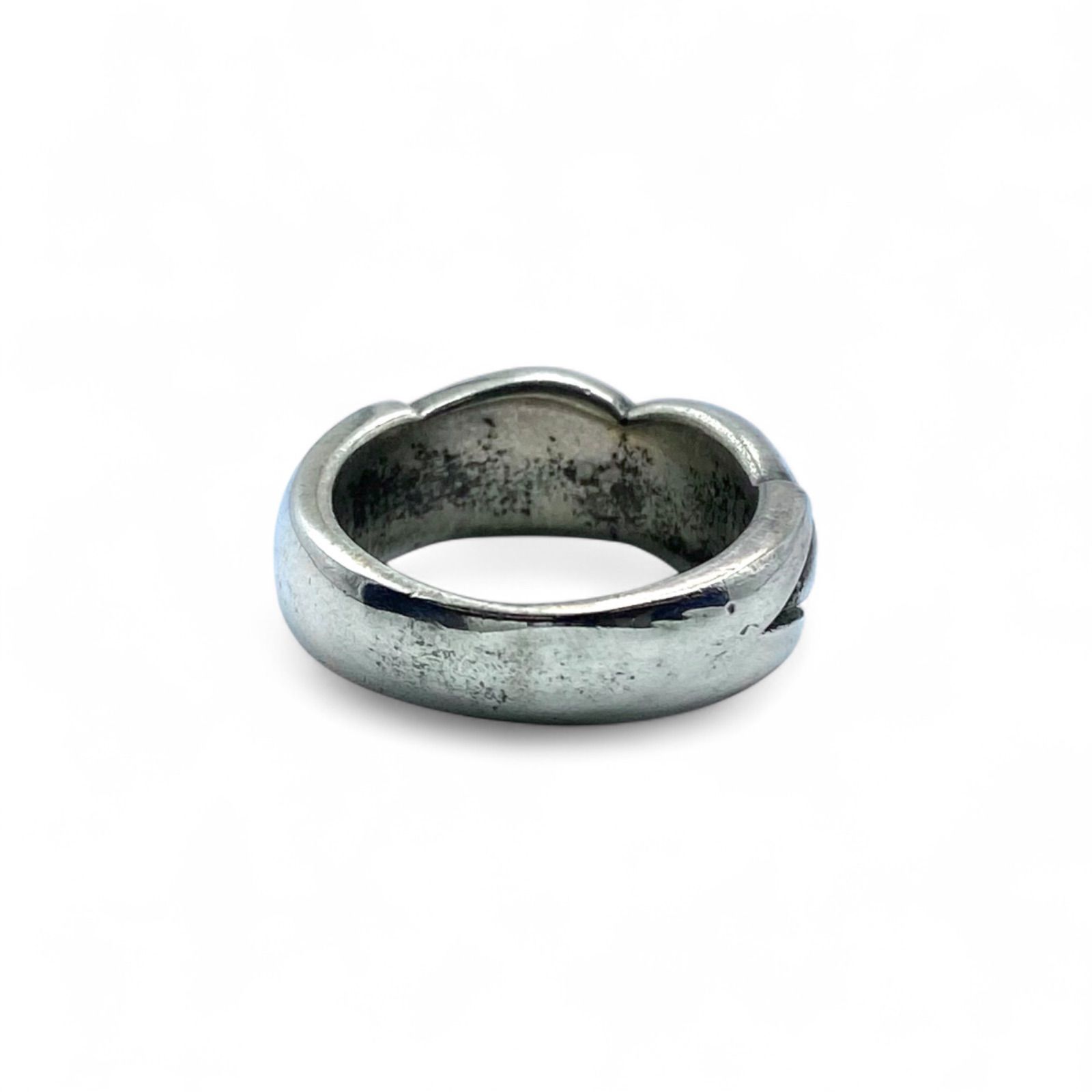 洗練された輝き】オーブ Silver 925 刻印 90s Vintage Design Ring 