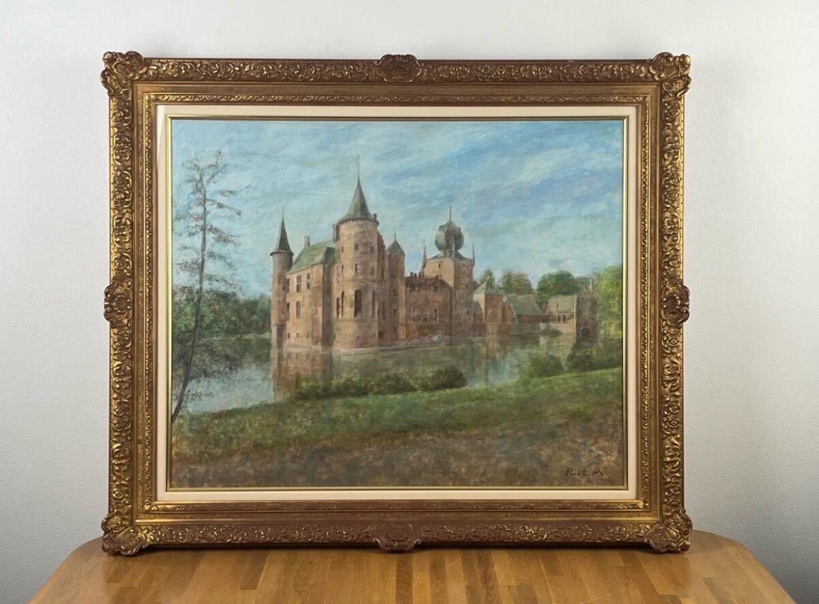 村山きおえ クロンエルの面影 クレイダール城 ベルギー 油彩 F25号 1999年 個展 作 大作 白日会会務委員 女流画家協会 WWW_IBETON_RU