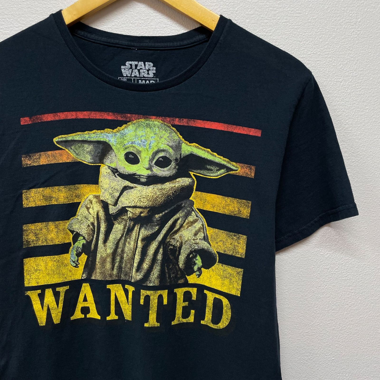 古着 M スターウォーズ ベビーヨーダ WANTED 公式 ムービー Tシャツ