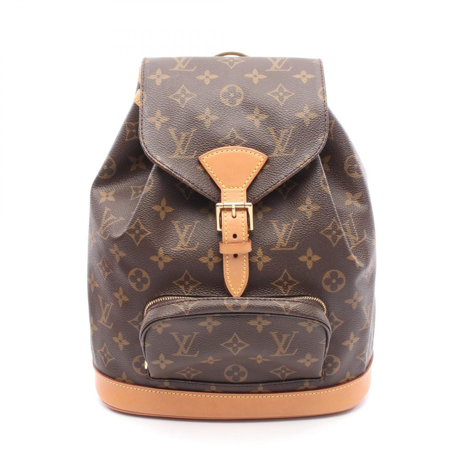 ルイ ヴィトン LOUIS VUITTON リュックサック バックパック モンスリMM M51136 PVCコーティングキャンバス レザー モンスリMM レディース Used A