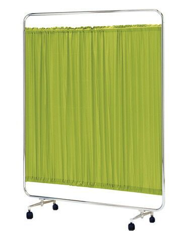 シンプルなスクリーン衝立一本立 幅150cm 高さ153cm AS-150 クロスメディカルスクリーン 標準カーテン S付キャスター脚