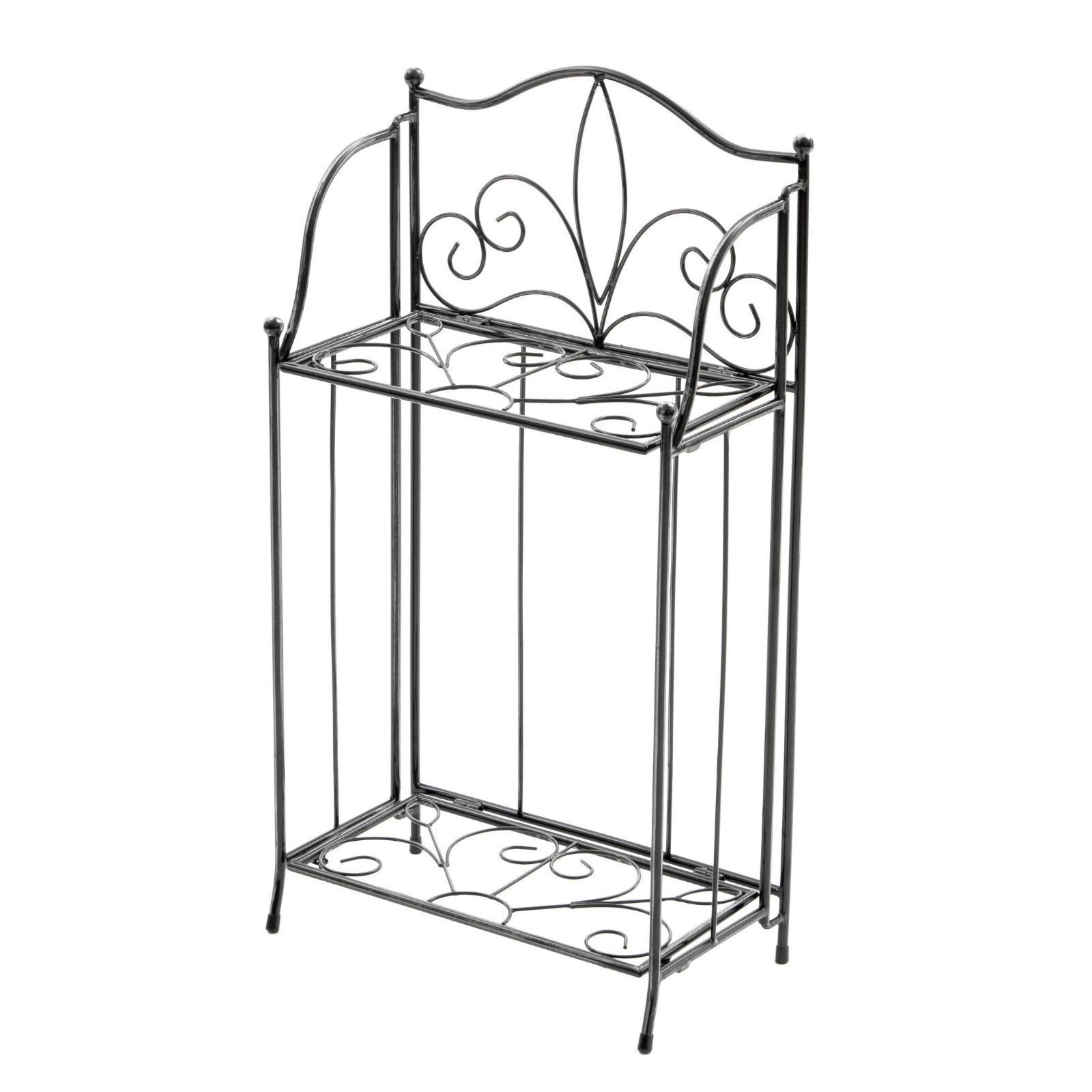 ブラック 植物 ガーデニング 折りたたみ 35×19.5×65cm 折りたたみフラワースタンド2段 武田コーポレーション