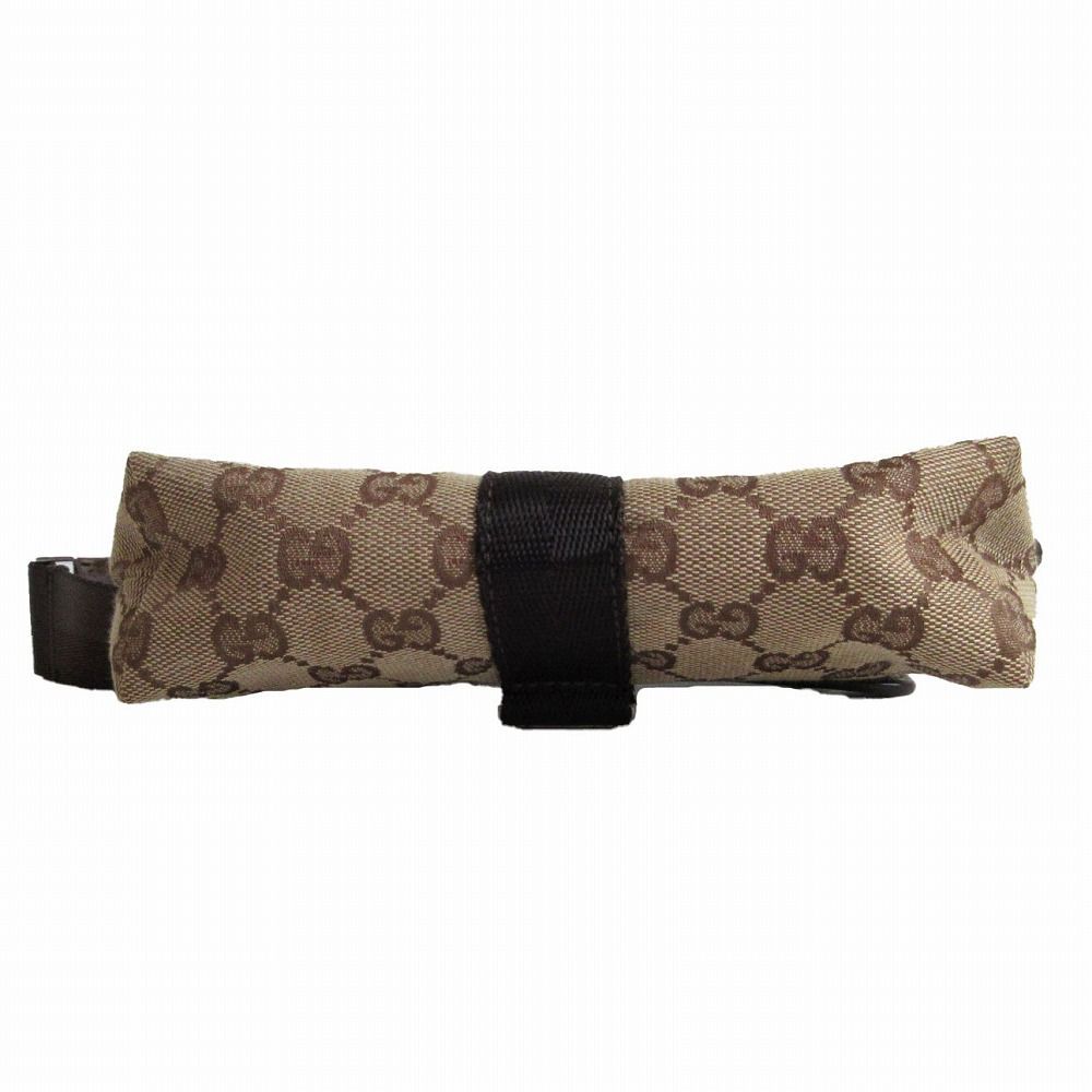 GUCCI グッチ GGキャンバス ウエストバッグ ボディバッグ ベージュ