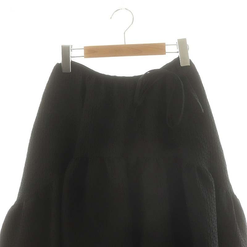 ブルレア Bluelea Jacquard skirt スカート フレア マキシ ロング XS 