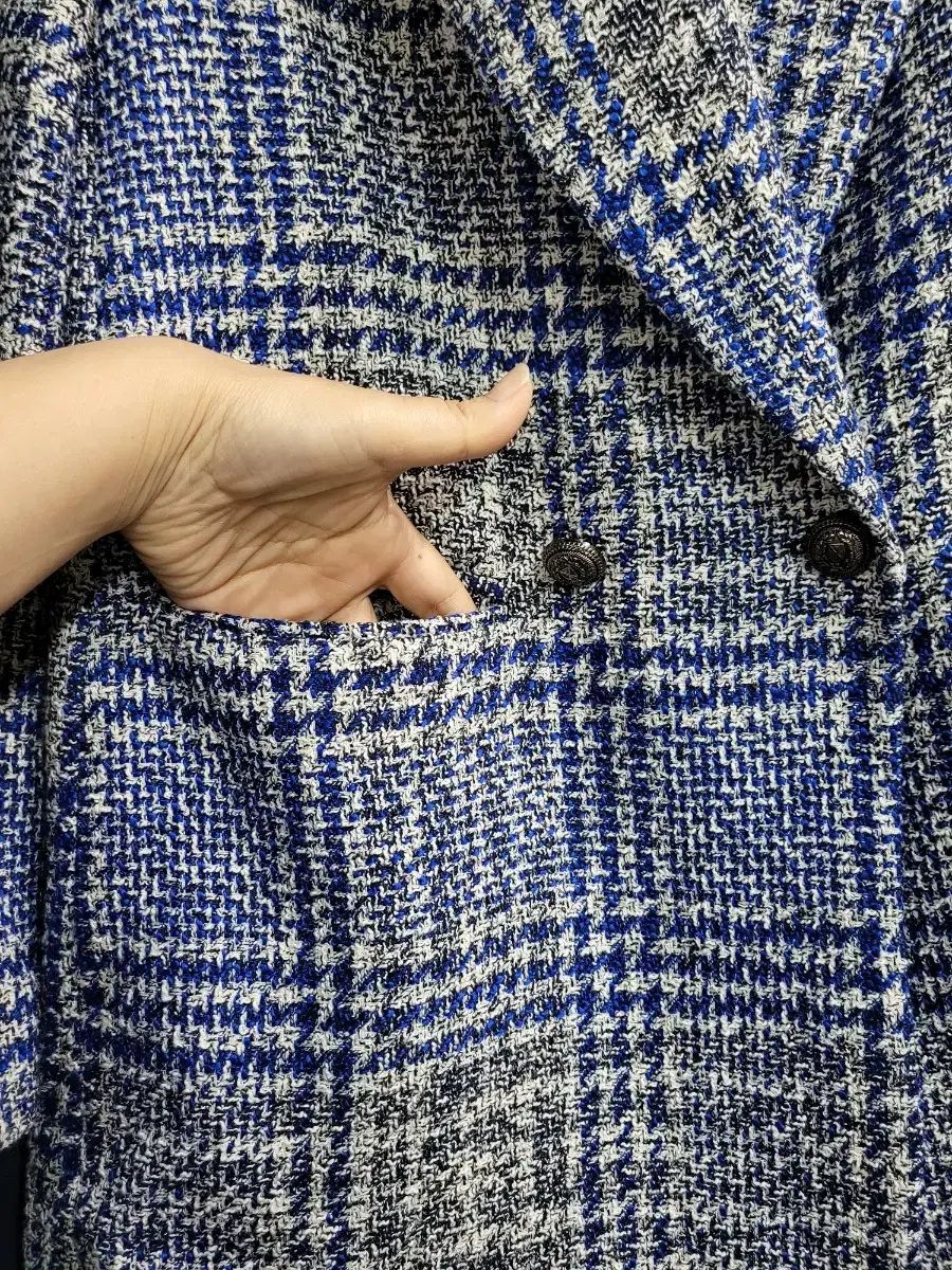 ZARA ツイード　ジャケット 新品】ZARA ツイードジャケット 金ボタン テーラードジャケット