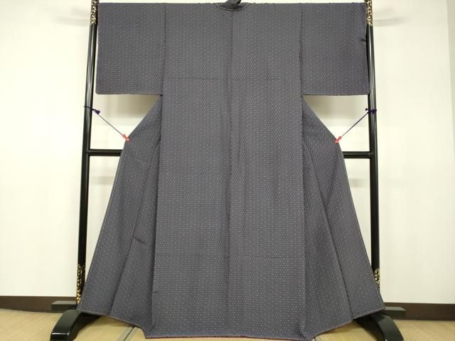 平和屋着物○上質な小紋 麻の葉文様 やまと誂製 正絹 逸品 未使用