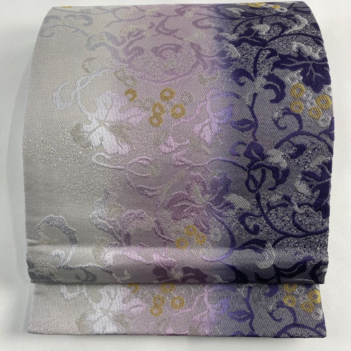 袋帯 美品 名品 唐草 実 金銀糸 紫 全通 正絹 【中古】 - メルカリ