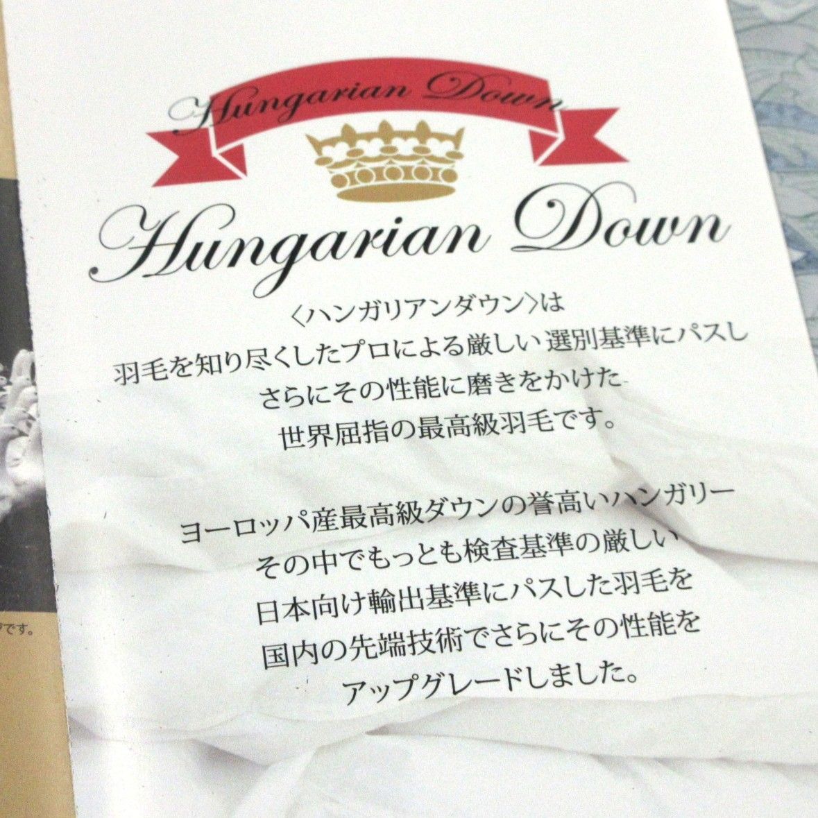 羽毛掛けふとん シングル