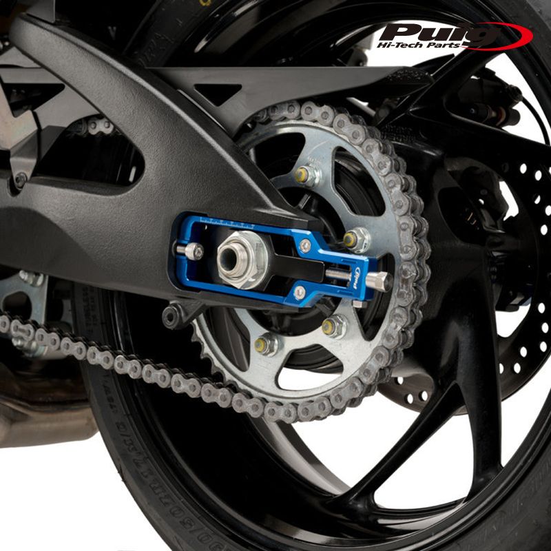 Puig 21191A CHAIN TENSIONER BLUE SUZUKI GSX-S1000 15-25 プーチ チェーン テンショナー