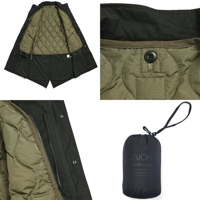 TAION CR モッズコート ミリタリーダウンジャケット ロング TAION-CR15