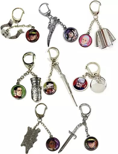 【中古】雑貨 全8種セット 「ゴールデンカムイ展 コレクションチャーム」