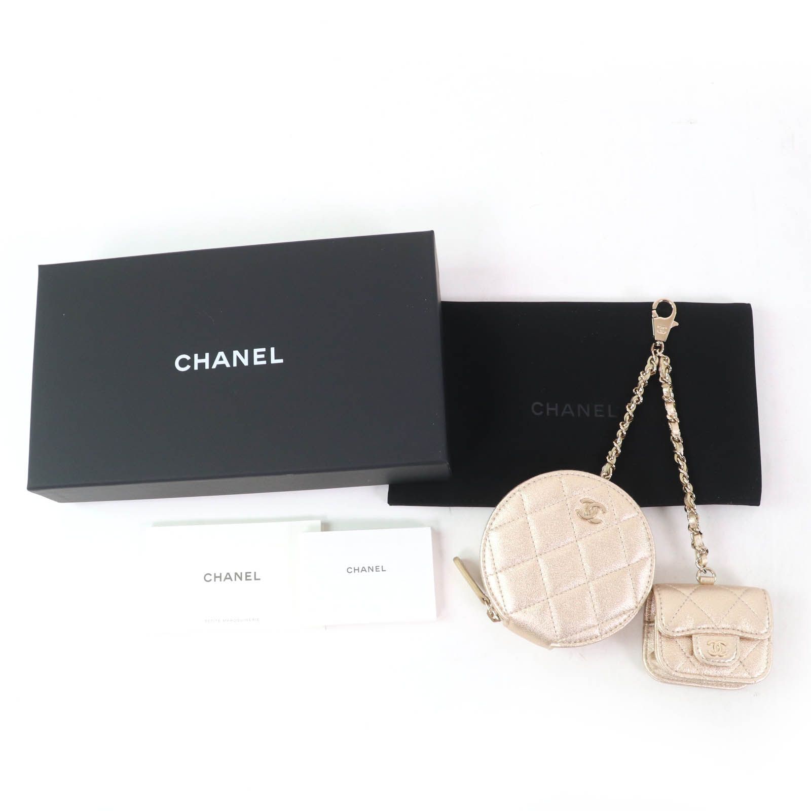 CHANEL - 未使用品☆CHANEL シャネル マトラッセ レザー コイン