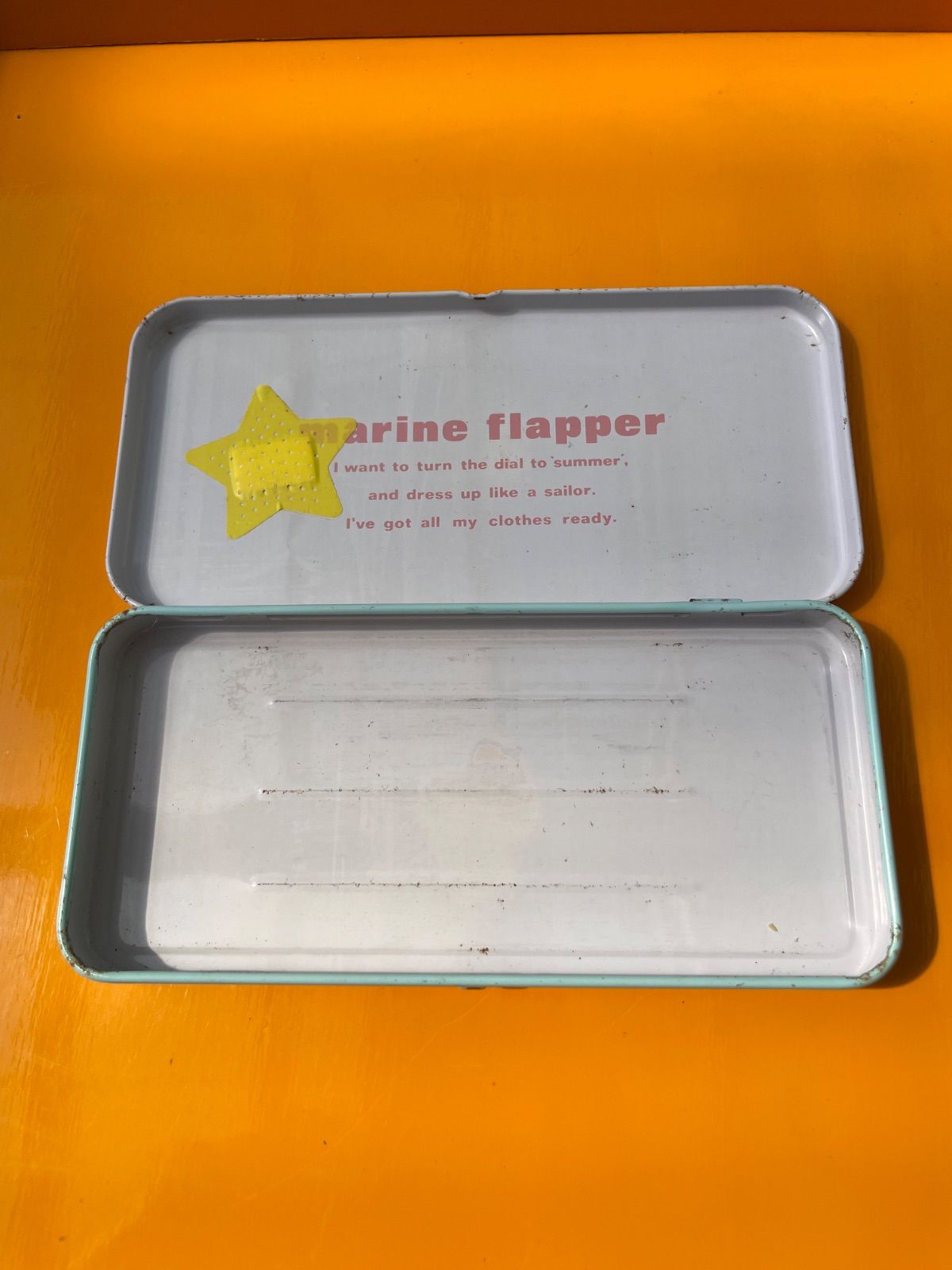 希少 昭和レトロ marine flapper マリンフラッパー 缶ペンケース