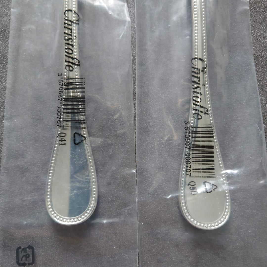 クリストフル パール スプーン 2点